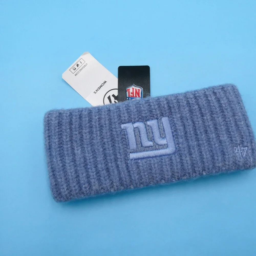 '47 Brand New York Giants‎ Winter Headband Womens NBA Basketball Blue Sweatband